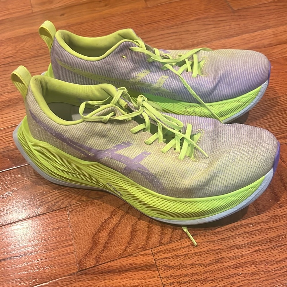 asics superblast 2 hazard  green